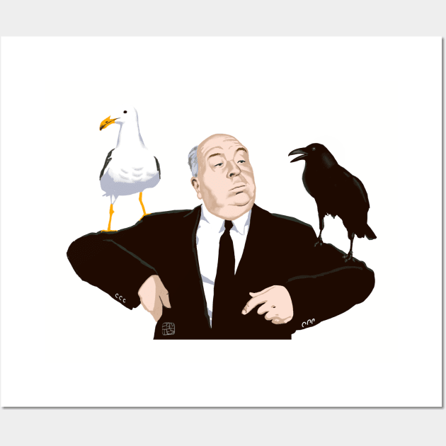 Hitch from The Birds Wall Art by Chill Studio